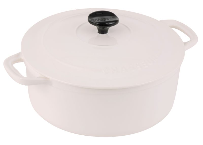 Casserole - Chasseur Macaron Collection 24cm (Antique Cream)