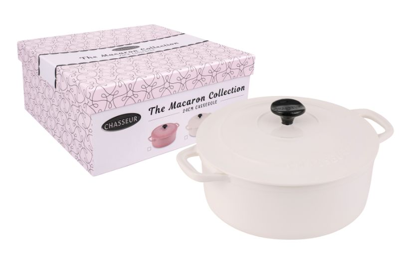 Casserole - Chasseur Macaron Collection 24cm (Antique Cream)