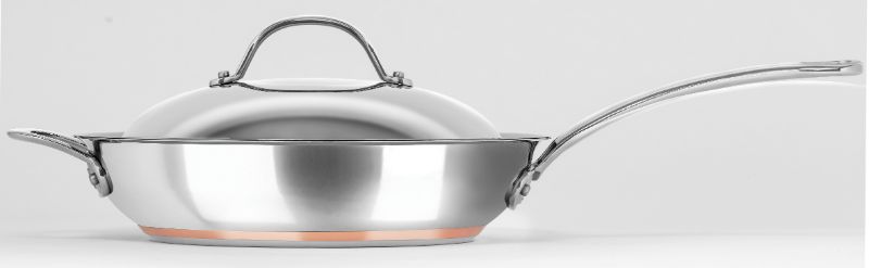 Saute Pan with Lid and Handle - Chasseur Le Cuivre (28cm)