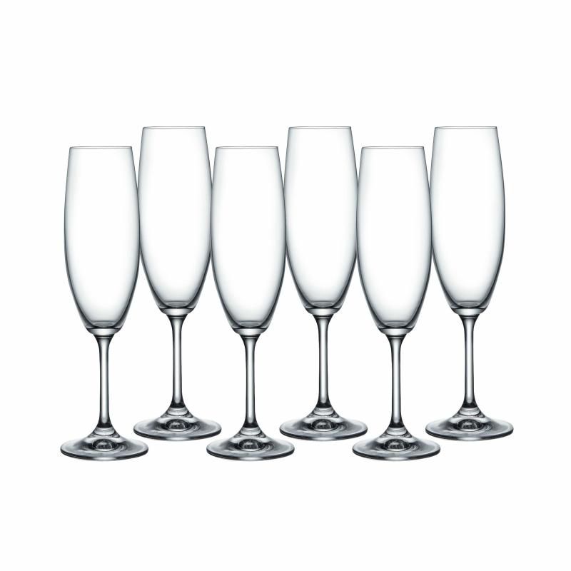 Flutes - Bohemia Lara 220ml (Set Of 6)