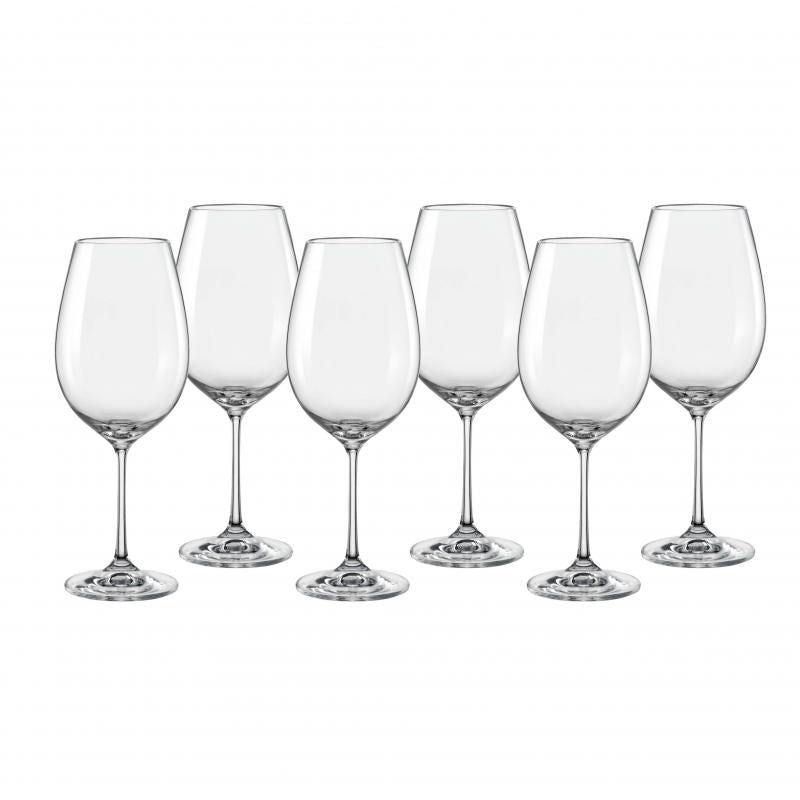 Red Wine Glasses - Bohemia Viola 550ml (Set of 6)