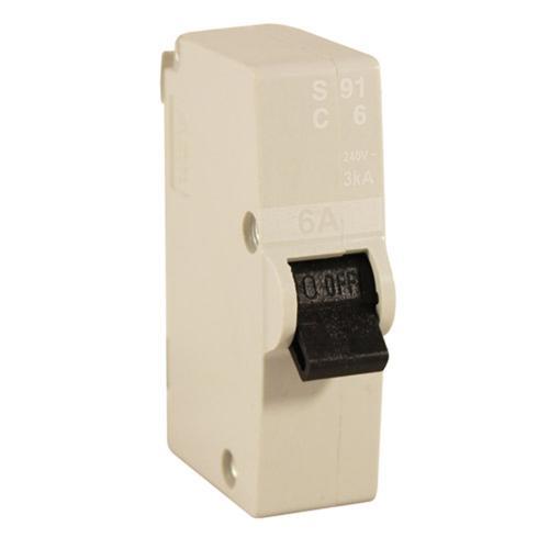 HPM Plug-In Circuit Breaker 6 Amp White