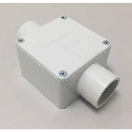 Marley Conduit Junction Box Square 2 Way 32mm Grey