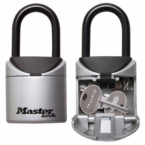 Master Lock Compact Portable Key Safe 21.5cm 12cm L: 5cm Black And Silver