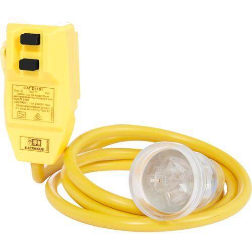 HPM Heavy Duty RCD Extension Cord 1.6m Yellow