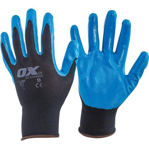 GLOVE NITRILE POLYLINED 5PK L 9 Pack