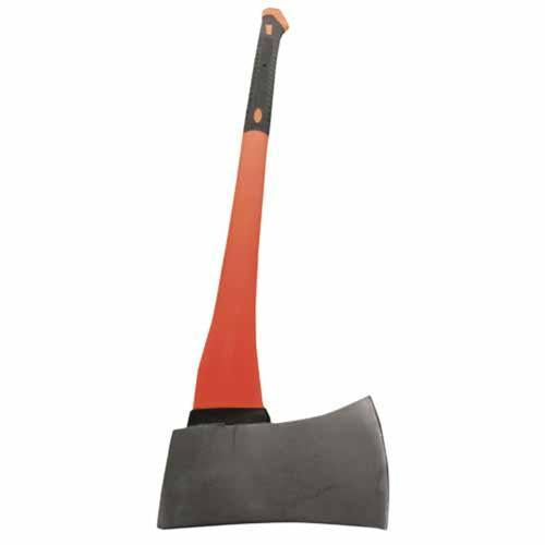 Atlas Trade Fibreglass Handle Axe 4lb Steel Black And Orange