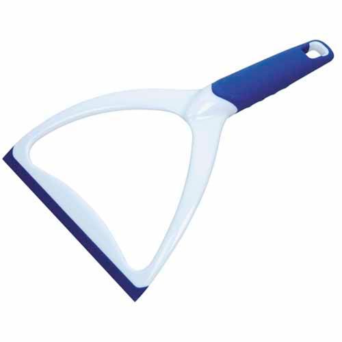 Browns Hang It Soft Grip Bathroom Squeegee 165mm White And Blue