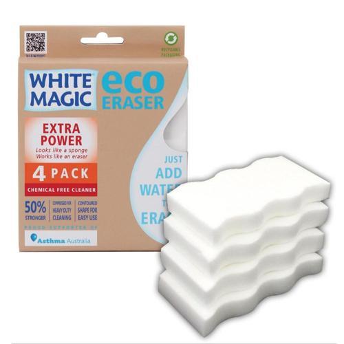 White Magic Extra Power Microfiber Sponge 11 X 7 X 1.5cm Pack of 4