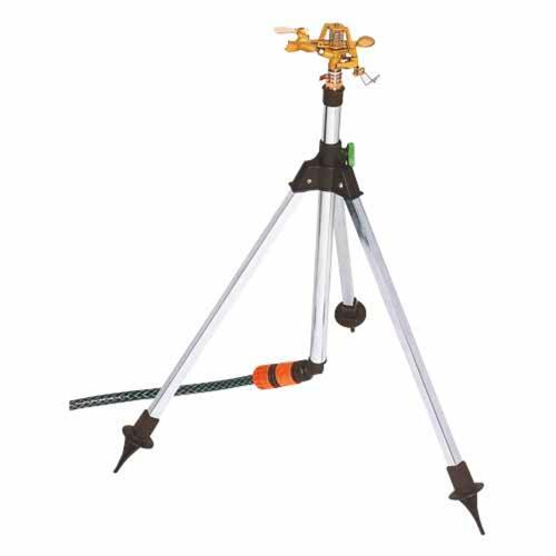 Pope Raintower Tripod Sprinkler 24m Coverage Silver & Brass