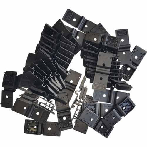 Cosio Poly Clips L: 110mm 40mm Black Pack of 50