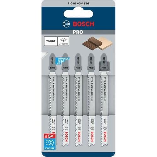 Bosch Jigsaw Blade Hardwood Clean T101BF 100mm Pack of 5