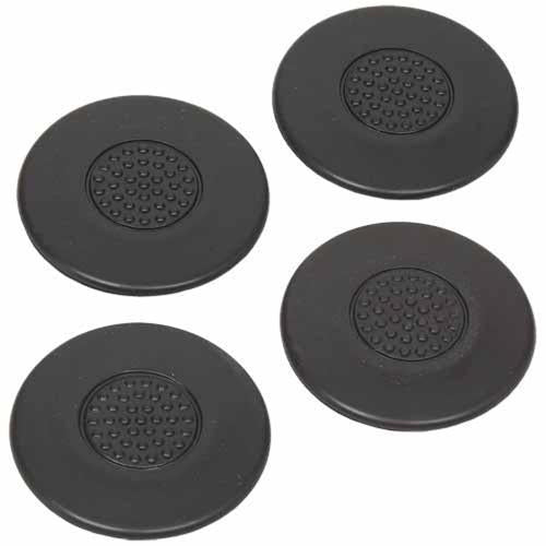 Soft Touch Furniture Grips 64mm Black Pack of 4