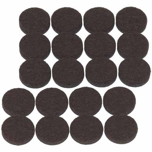 Soft Touch Felt Pads 19mm Brown Pack of 20