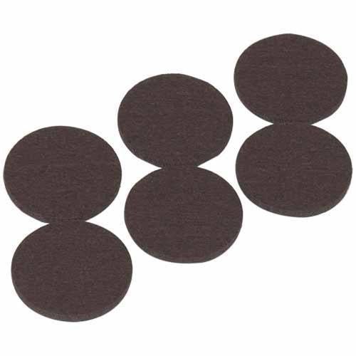 Soft Touch Felt Pads 50mm Brown Pack of 6