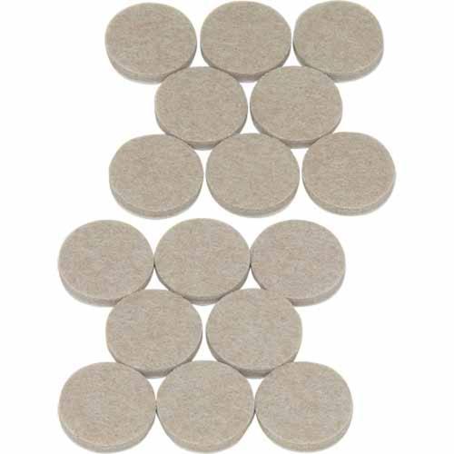 Soft Touch Felt Pads 25mm Oatmeal Pack of 16 4718495N