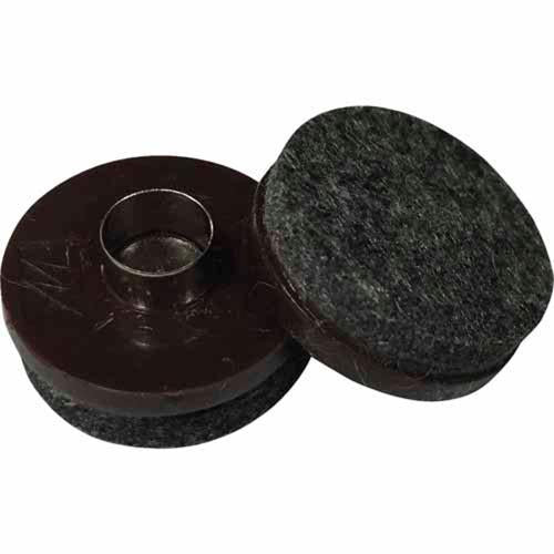 Soft Touch Felt Pads 25mm Brown Pack of 8