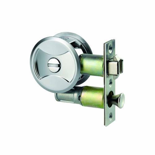 Lockwood Cavity Sliding Door Privacy Set 32-45mm Satin Chrome Pearl