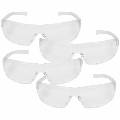 3M Safety Glasses Clear Pack of 4