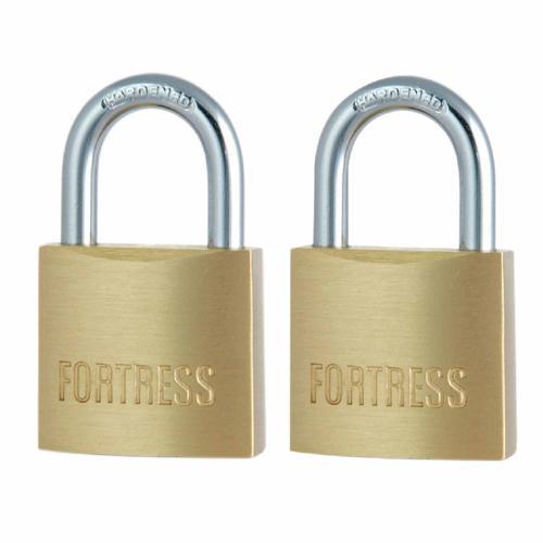 Master Lock Fortress Brass Padlock 30mm Brass Pack of 2