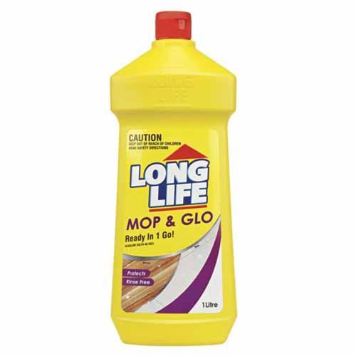 Long Life Floor Cleaner Mop And Glow 1L Yellow Bottle