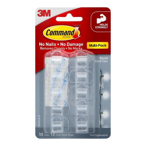 Command Round Cord Clips Pack of 10