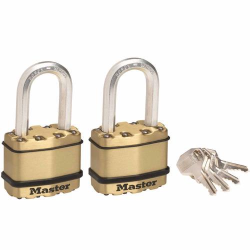 Master Lock Laminated Steel Padlock 50mm Brass M5BEURTLFAU