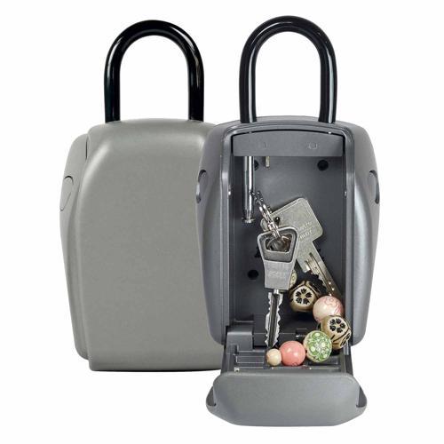 Master Lock Heavy Duty Portable Key Safe 19cm 13cm L: 5cm Grey
