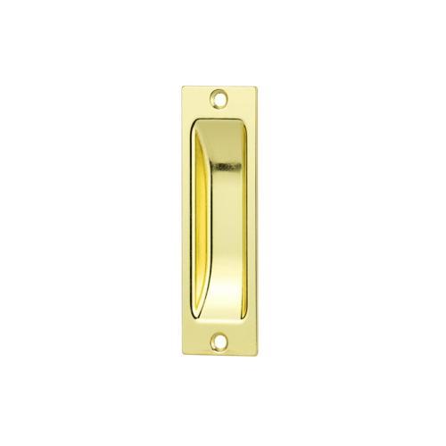Sylvan Cupboard Flush Pull 101.6mm Polished Brass