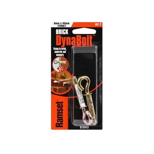Ramset Dynabolt 8 X 45mm Pack of 2