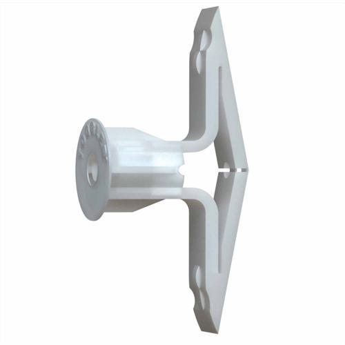 Toggler Plastic Toggle Plasterboard Anchors 1.6-1.9cm White Pack of 5