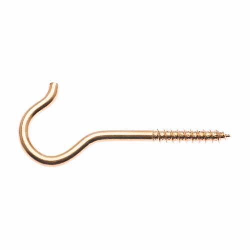 Zenith Ceiling Hook 85 X 4.8mm Brass Plated Pack of 2