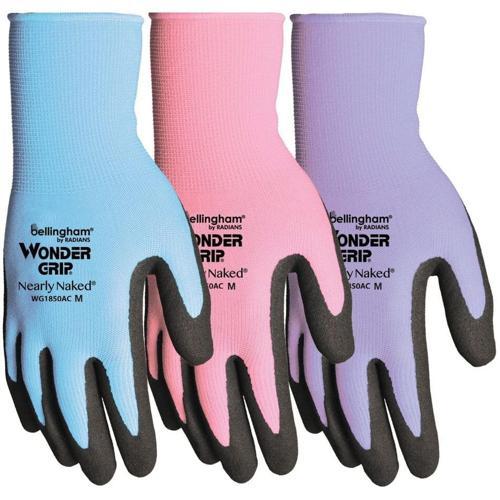 BELLINGHAM GLOVES Wonder Grip Naked Garden Gloves Pair WG1850ACMAU