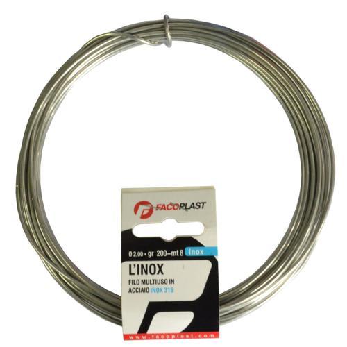 Faco Plast Multi-Purpose Wire Coil 2.0mm Stainless Steel 316