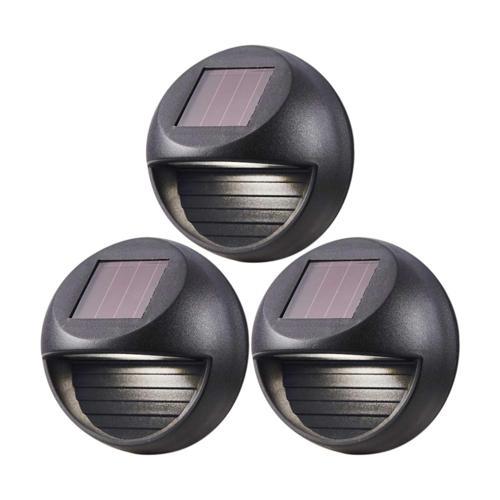 Orbit Lighting Solar Fence Disc Light 3 Pack of 3