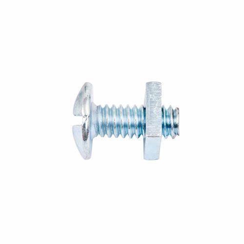 Zenith Mushroom Head Bolt And Nut 1/4 Inch X 15mm Zinc Plated Pack of 15