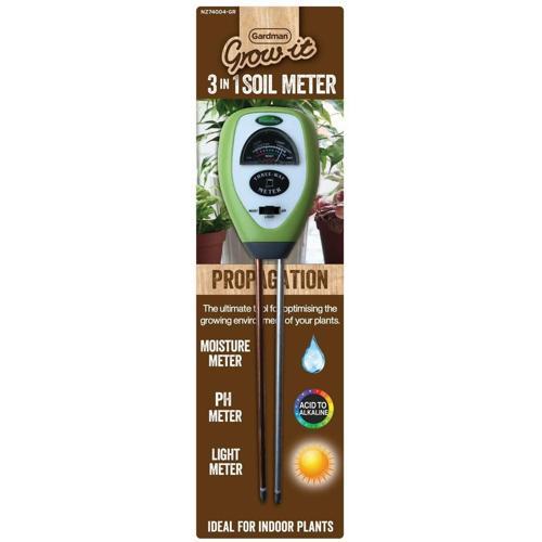 Grow It 3 In 1 Soil Meter