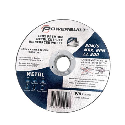 INOX CUT OFF WHEEL PACK 8PC 125mm X 1mm