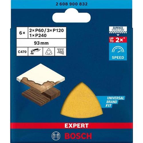 Bosch Expert C470 Delta Sanders G60/120/240 6pc 93mm