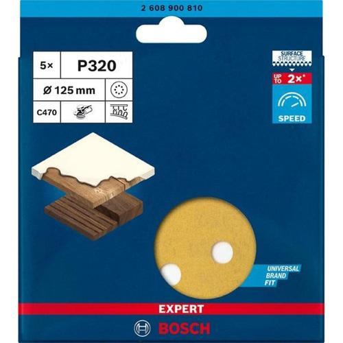 Bosch Expert C470 Sanding Discs G320 5pc 125mm