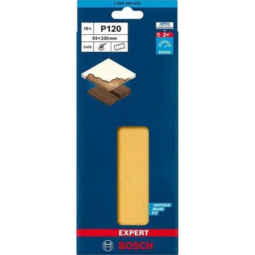Bosch Expert C470 Sandpaper With 8 Holes For Orbital Sanders 93 X 230mm G 120