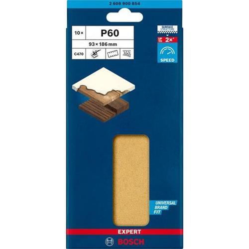 Bosch Expert C470 Sandpaper 60G 10pc 93 X 186mm