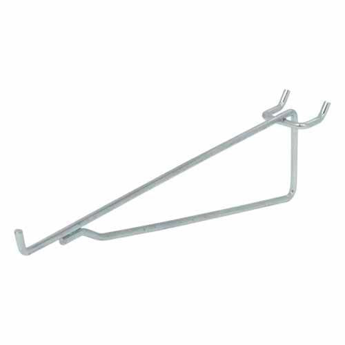 Crawford Shelf Bracket Pegboard Hooks 200mm Zinc Plated Pack of 2