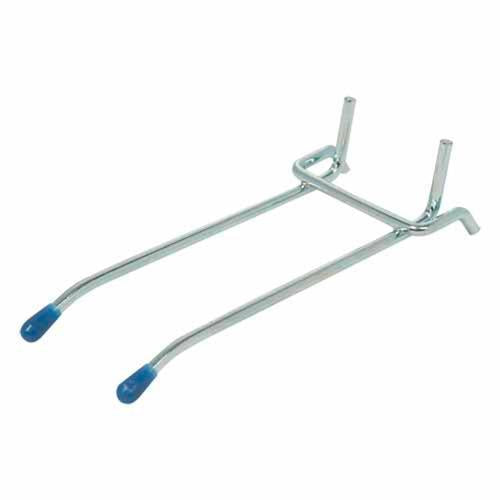 Crawford Double Pegboard Hooks 100mm Zinc Plated Pack of 2