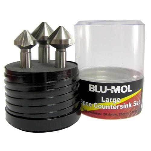 COUNTERSINK SET 3PC 90DEG (20.5 25 31mm)