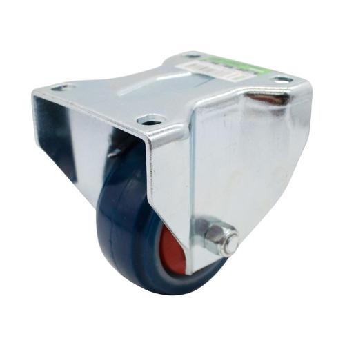 Winmore Hardware Rubber Fixed Castor 80mm Blue