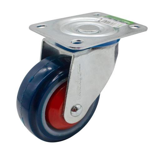 Winmore Hardware Rubber Swivel Castor 100mm Blue