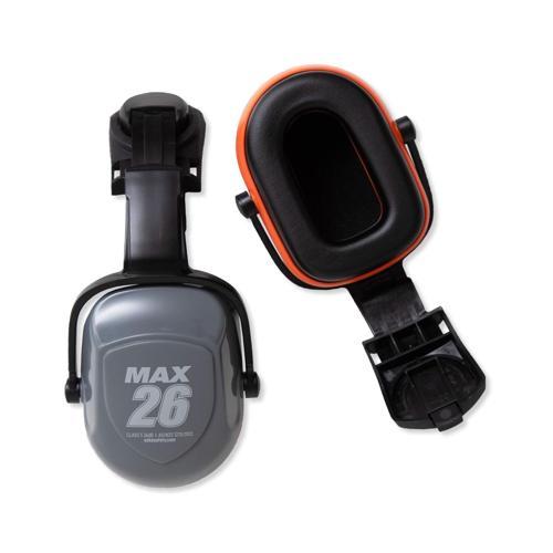 Esko Max26 Cap Attach Earmuff Class 5 30mm Euroslot Grey / Orange