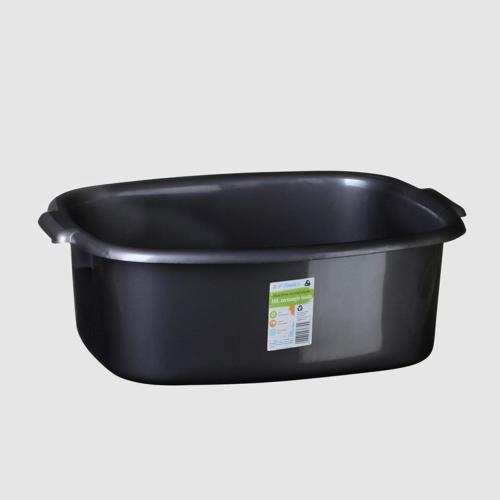 Basin 10L Rectangle Black 98% Recycled
