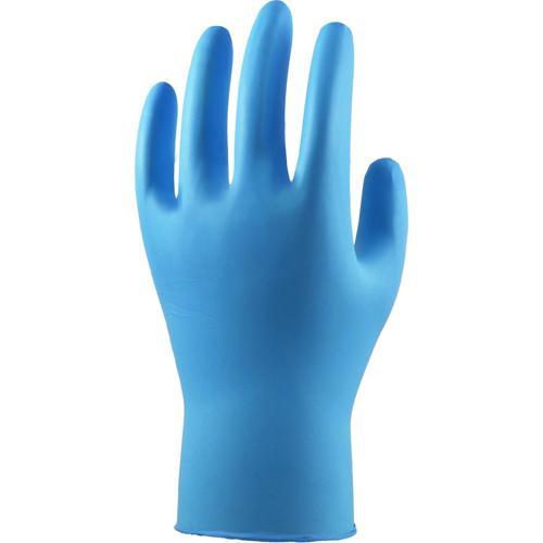 Showa 7502PF EBT Disposable Gloves 200 Pack X-Large Blue Pack of 100